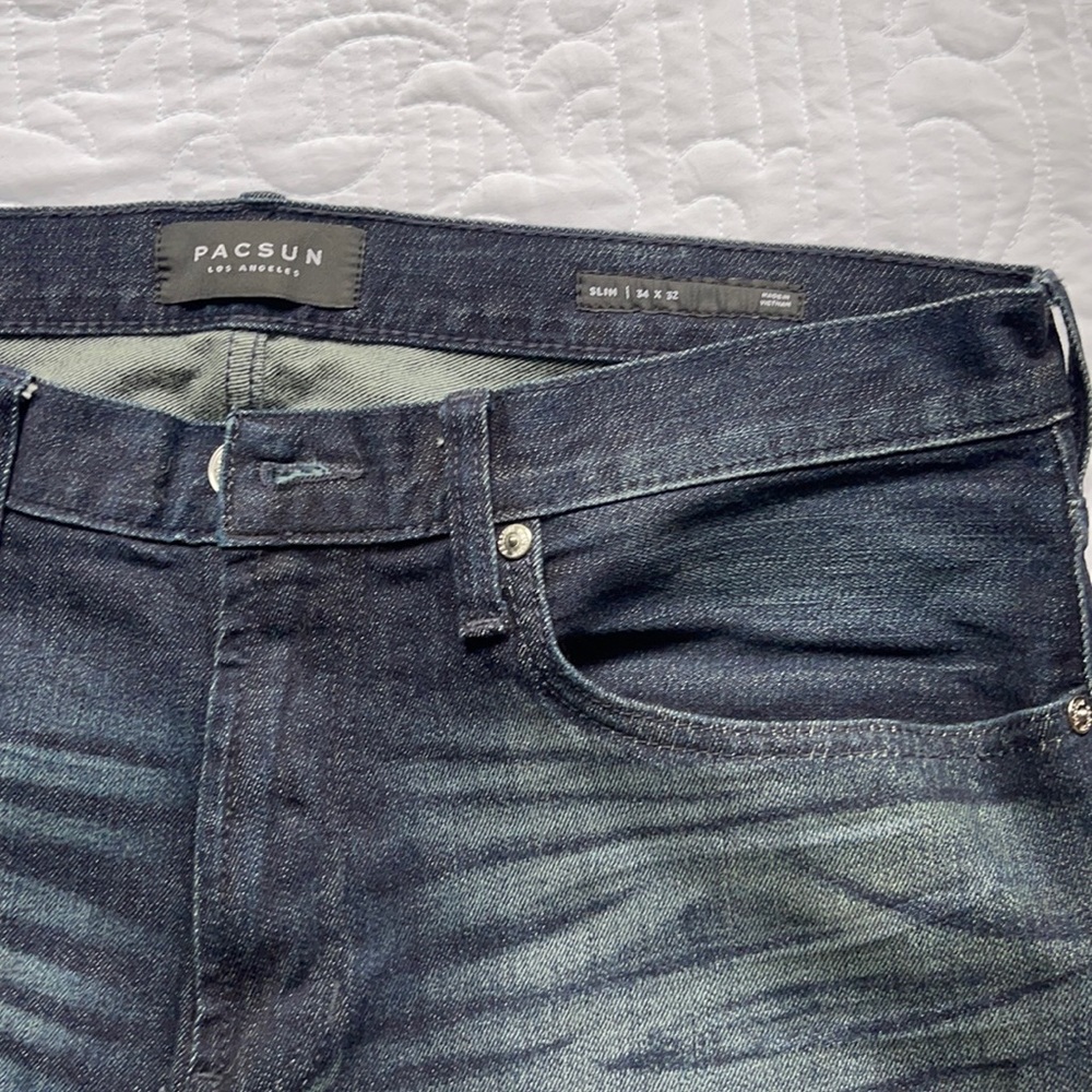 Pacsun distressed blue jeans